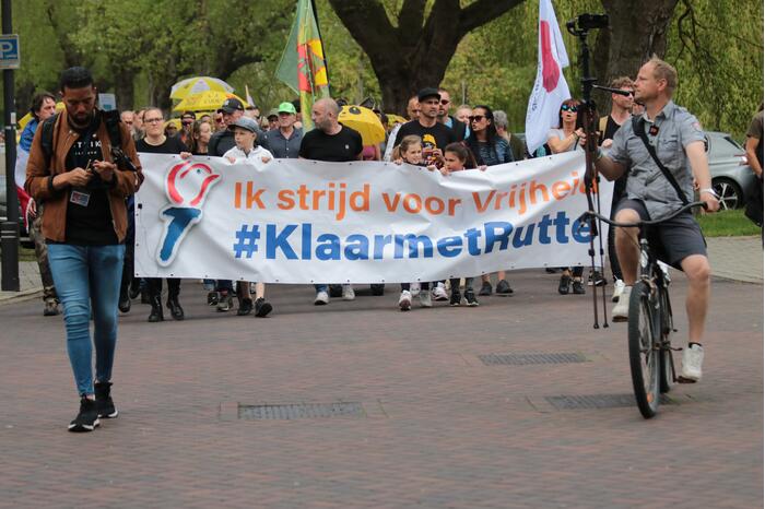 Manifestatie Walk of Freedom tegen coronabeleid