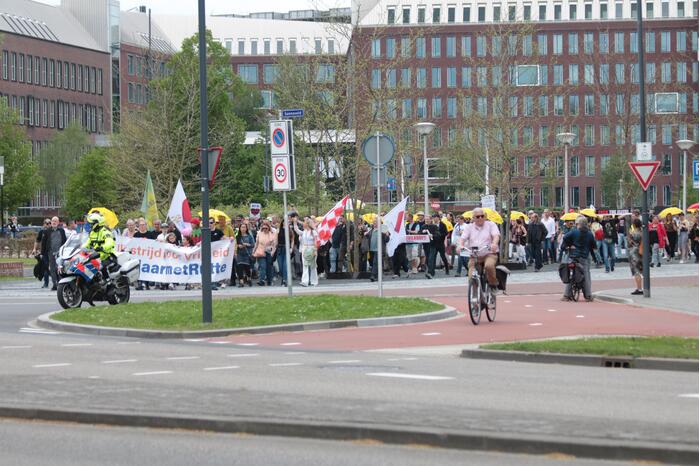 Manifestatie Walk of Freedom tegen coronabeleid