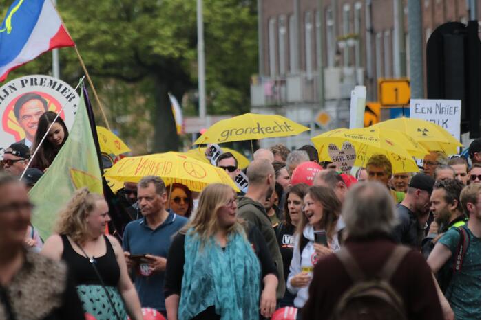 Manifestatie Walk of Freedom tegen coronabeleid