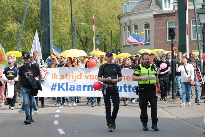 Manifestatie Walk of Freedom tegen coronabeleid