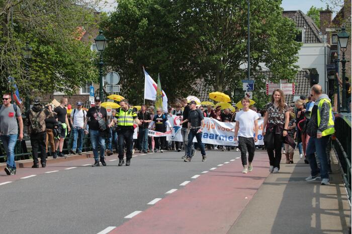 Manifestatie Walk of Freedom tegen coronabeleid