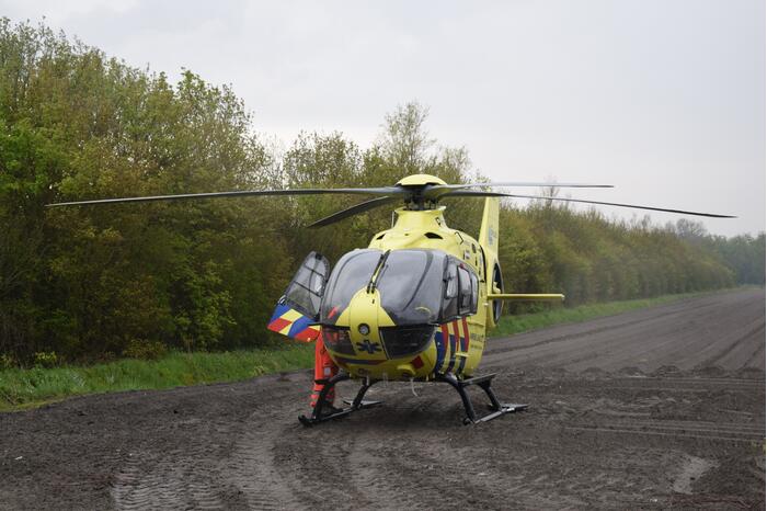 Fietser zwaargewond door valpartij
