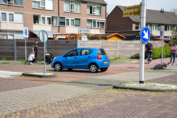 Fietster gewond door botsing met personenauto