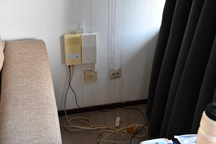 Wietkwekerij aangetroffen na wateroverlast in woning