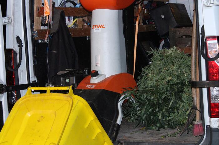 Wietkwekerij aangetroffen na wateroverlast in woning