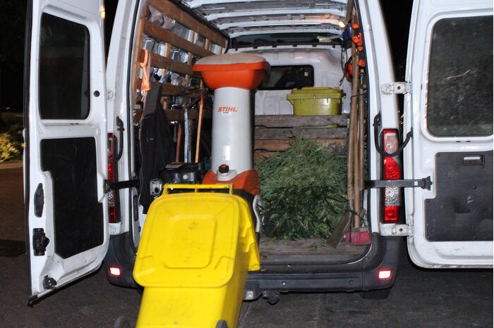 Wietkwekerij aangetroffen na wateroverlast in woning