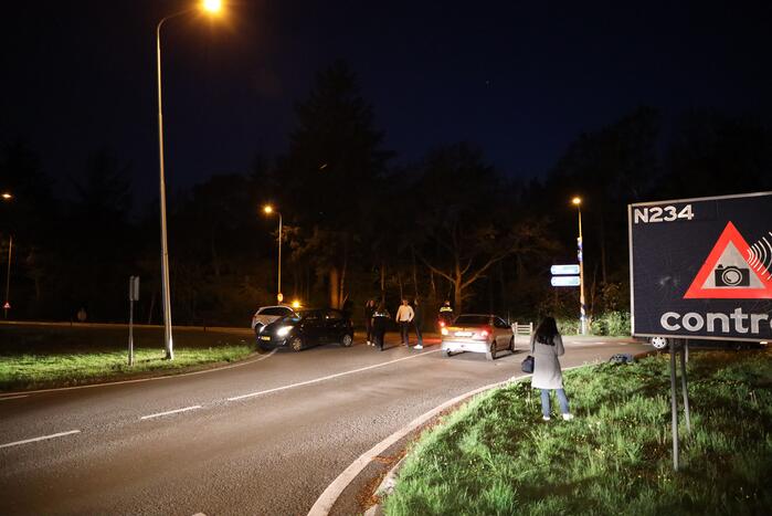 Schade na ongeval op kruising