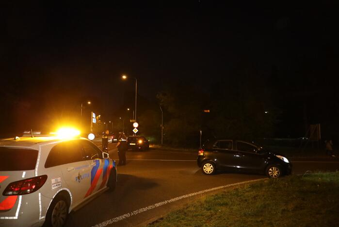 Schade na ongeval op kruising