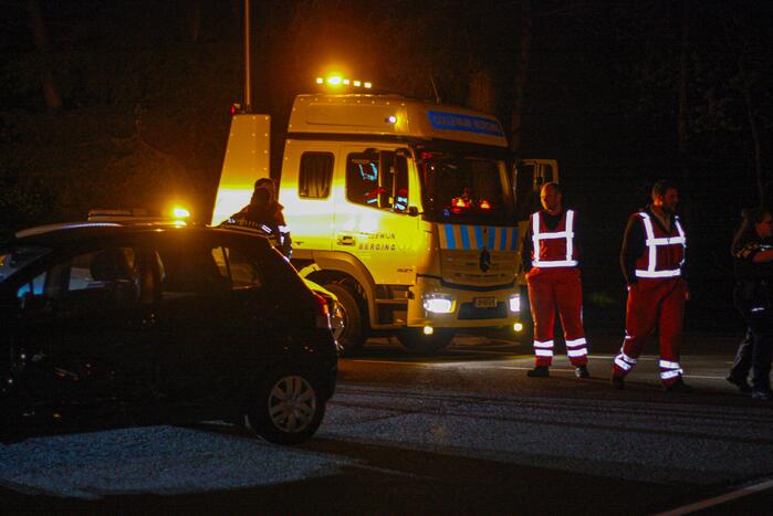 Schade na ongeval op kruising