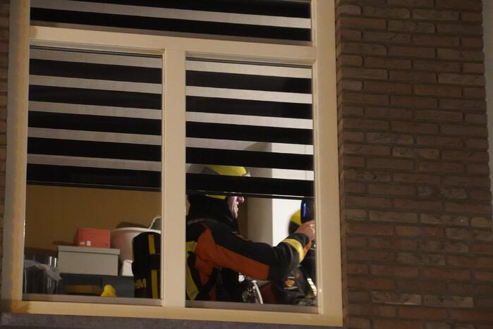 Veel rookontwikkeling bij brand in woning