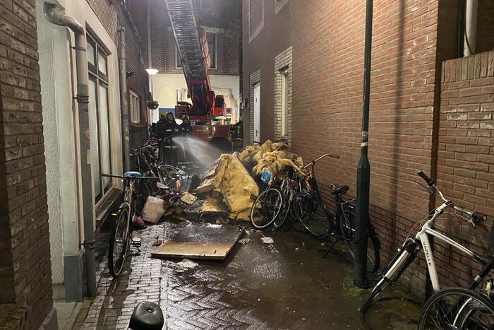 Veel rookontwikkeling bij brand in woning