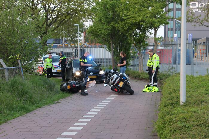 Motoragent gewond bij achtervolging