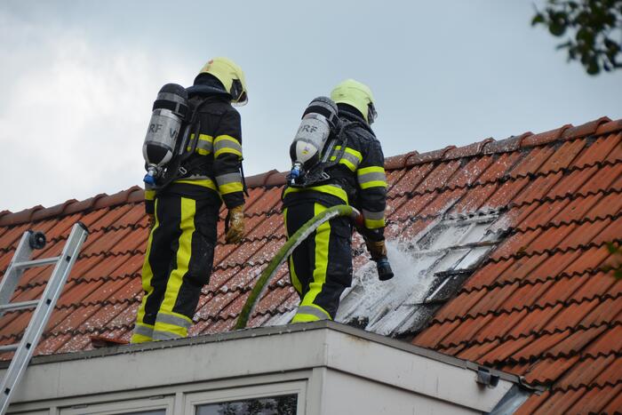 Veel schade na brand op zolder