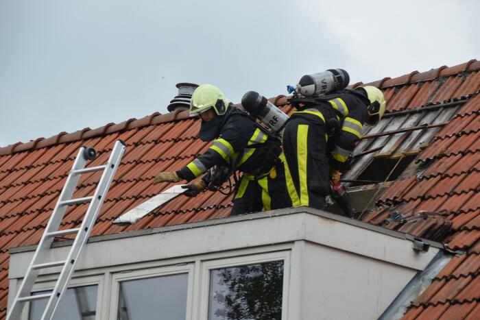 Veel schade na brand op zolder