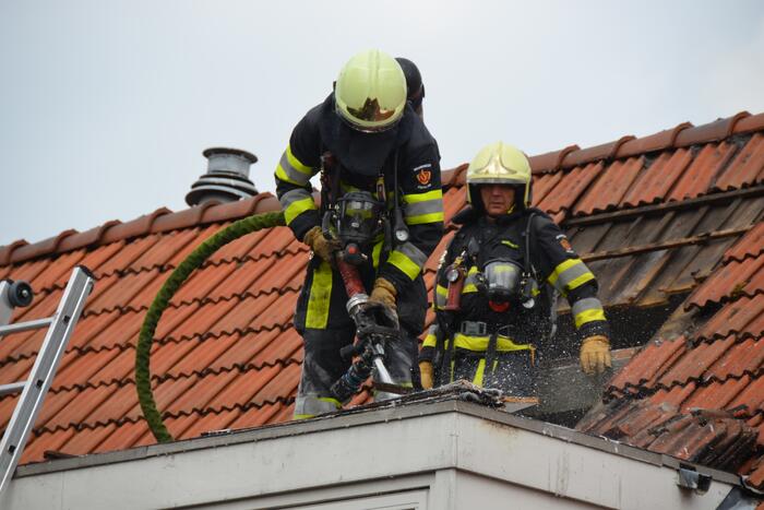 Veel schade na brand op zolder