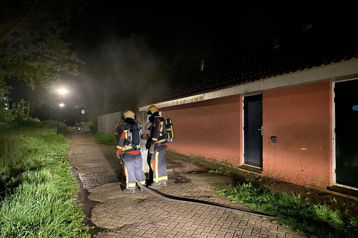 Container vliegt in brand