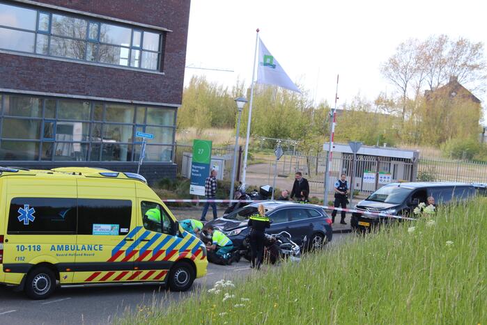 Ernstig ongeval tussen auto en motor