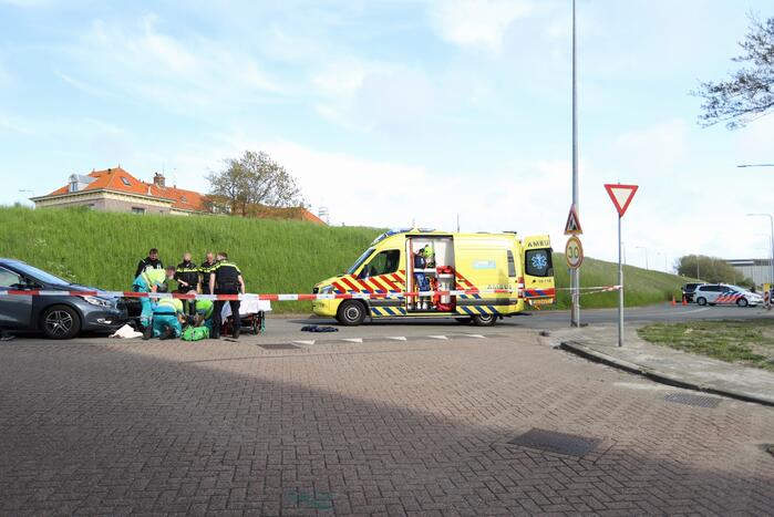 Ernstig ongeval tussen auto en motor