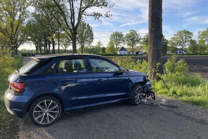 Persoon onder invloed rijdt tegen boom