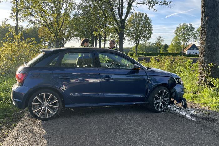 Persoon onder invloed rijdt tegen boom