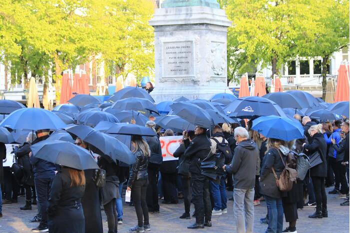 Demonstratie tegen testsamenleving