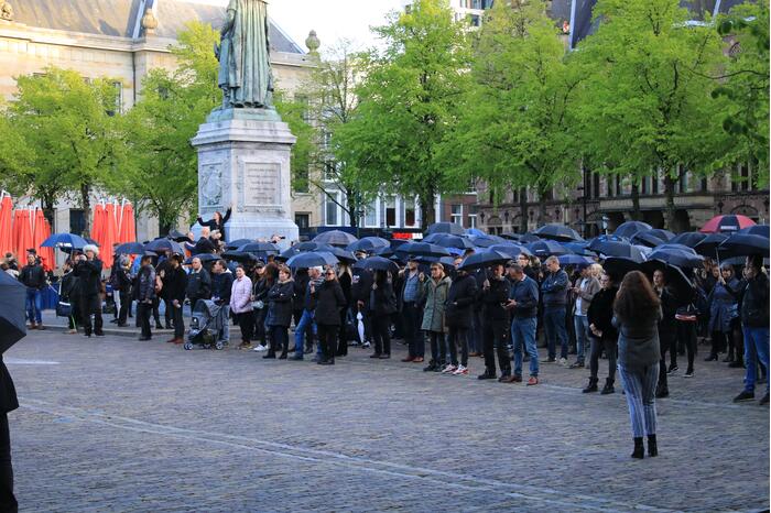 Demonstratie tegen testsamenleving