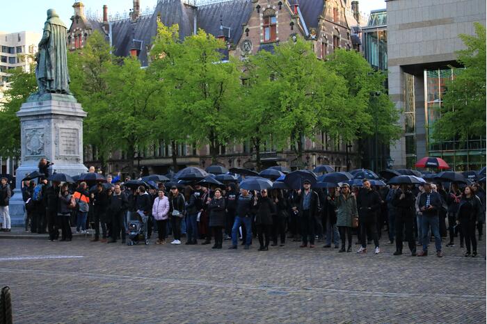 Demonstratie tegen testsamenleving