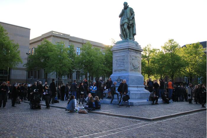 Demonstratie tegen testsamenleving