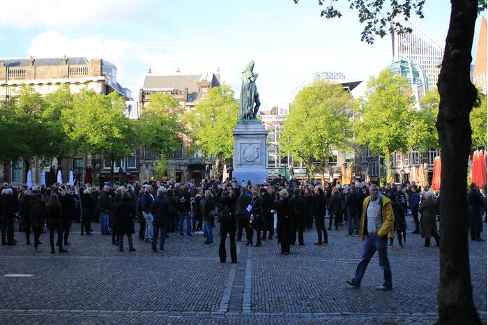 Demonstratie tegen testsamenleving
