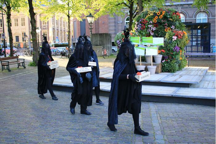 Demonstratie tegen testsamenleving