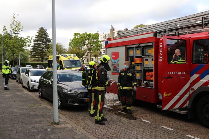 Persoon behandeld na brand in woning