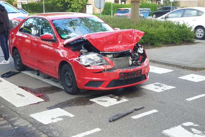 Veel schade bij kop-staartbotsing