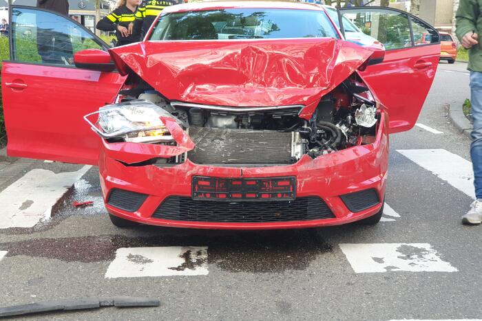 Veel schade bij kop-staartbotsing