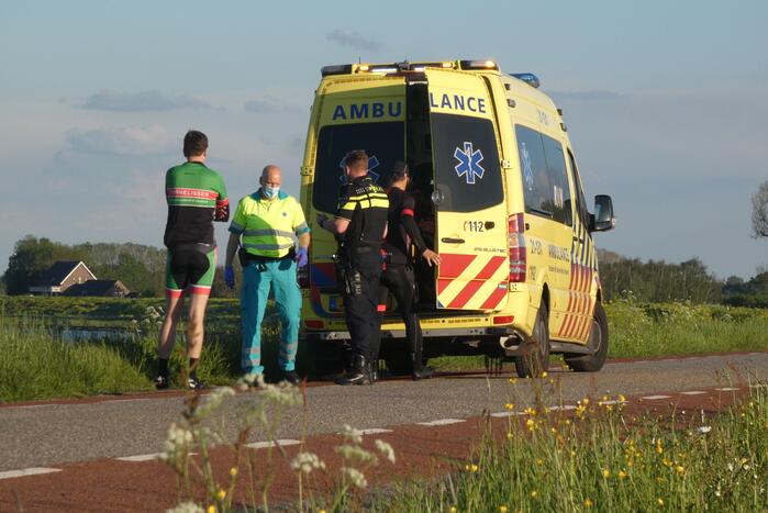 Wielrenner gewond bij aanrijding