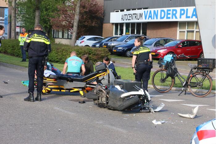 Persoon gewond bij ongeval met scooter