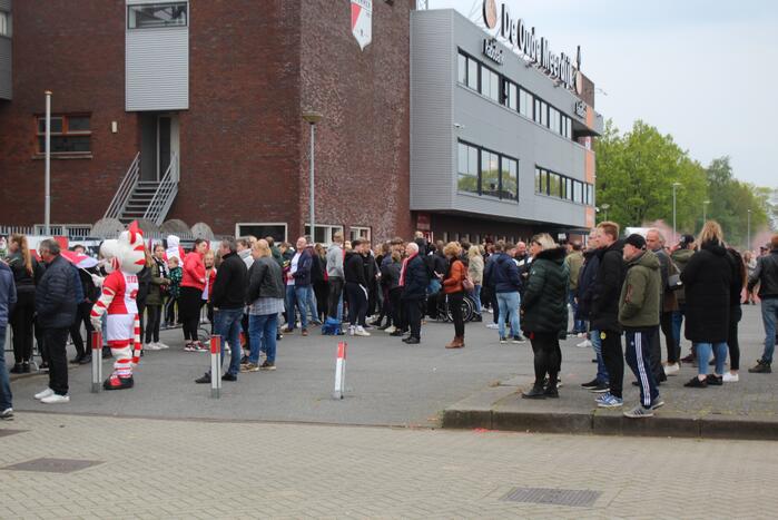 Veel supporters op de been voor play-off wedstrijd