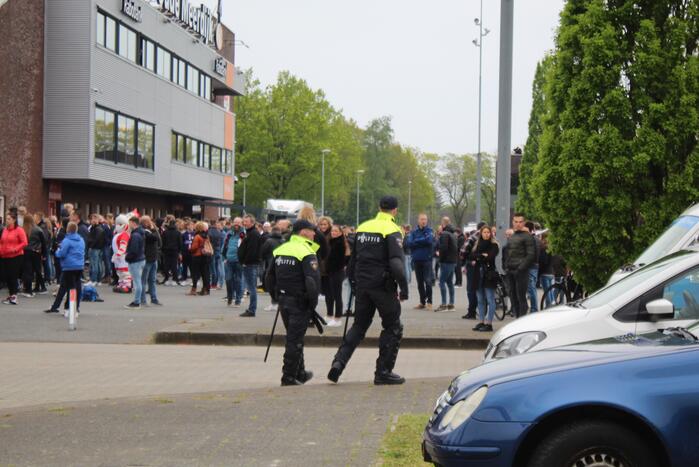 Veel supporters op de been voor play-off wedstrijd