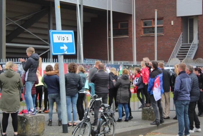Veel supporters op de been voor play-off wedstrijd