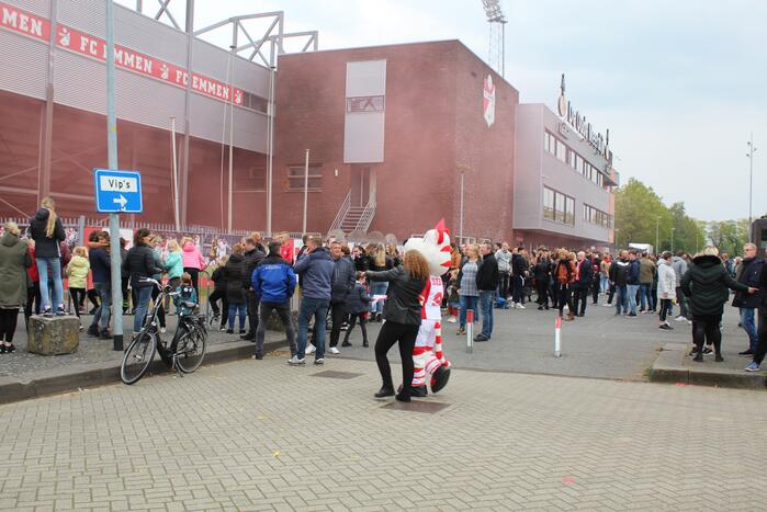 Veel supporters op de been voor play-off wedstrijd