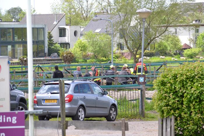Brandweer bevrijdt paard Zorgmanege Grenzeloos