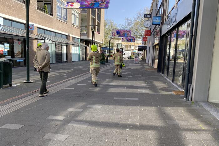 Spandoeken losgewaaid