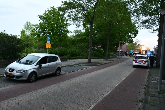 Fietser gewond bij botsing met auto
