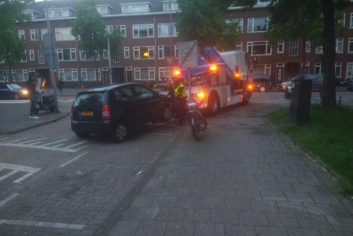 Auto Crasht Na Politieachtervolging Brigantijnstraat Rotterdam