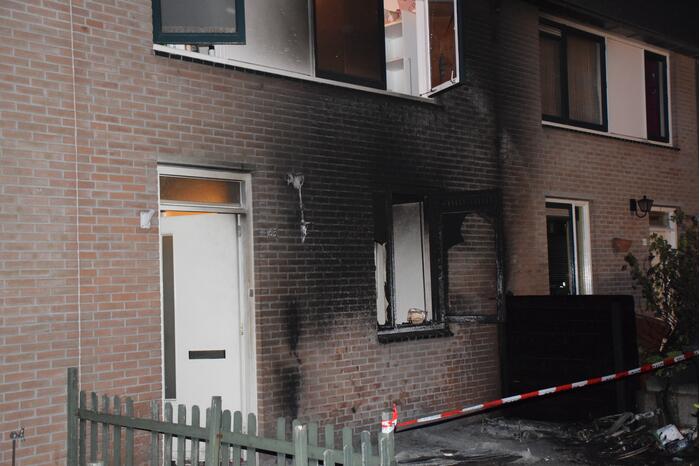 Woning zwaar beschadigd door brand