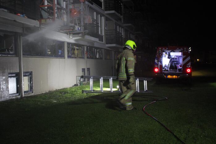 Veel rook bij brand in kelderbox