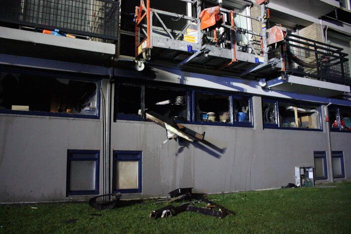 Veel rook bij brand in kelderbox