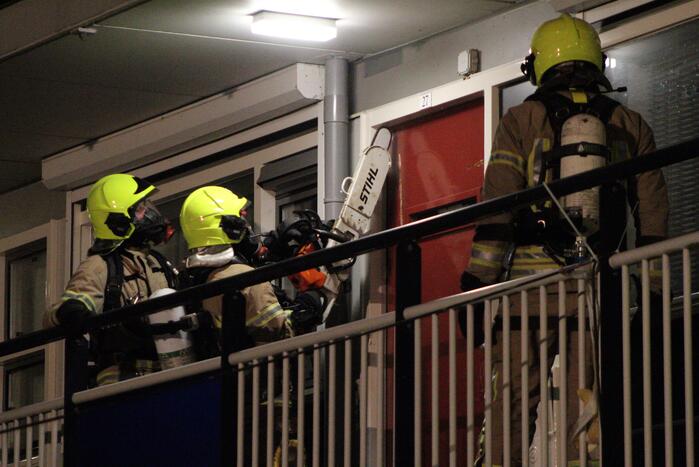 Veel rook bij brand in kelderbox