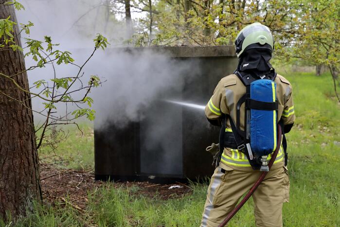 Brand in bunker op militaire vliegbasis