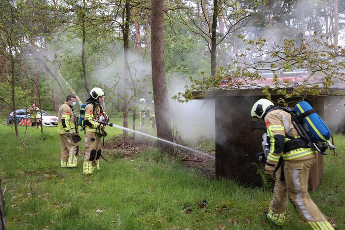 Brand in bunker op militaire vliegbasis