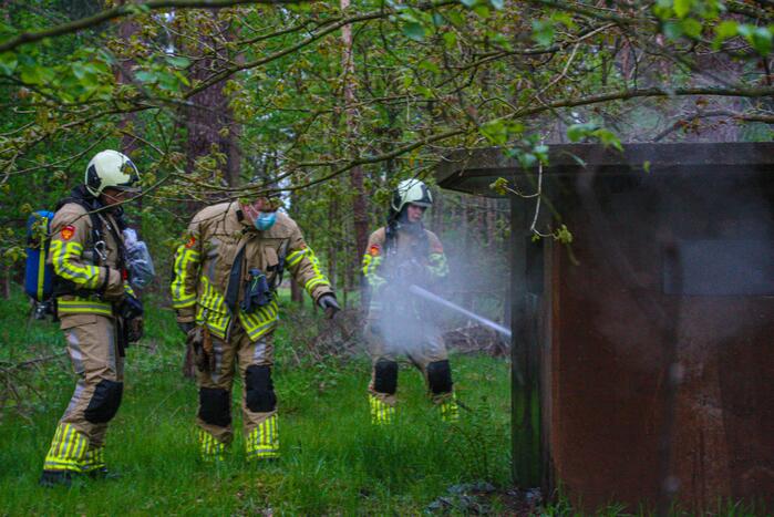 Brand in bunker op militaire vliegbasis